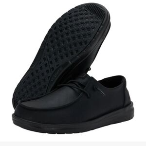 Hey Dude Wendy X Classic Triple Black Loafer Shoes